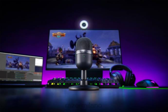 seiren mini Razer 4NFD110 nero creazione di contenuti