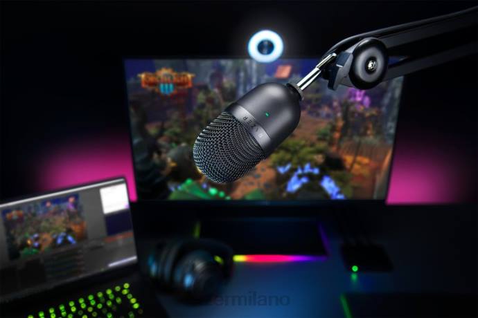 seiren mini Razer 4NFD110 nero creazione di contenuti